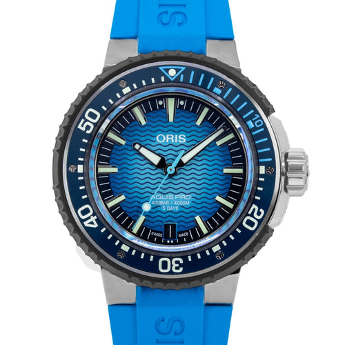 Oris Men's 01 400 7777 7155-Set Aquis Pro 4000m 49.5mm Auto