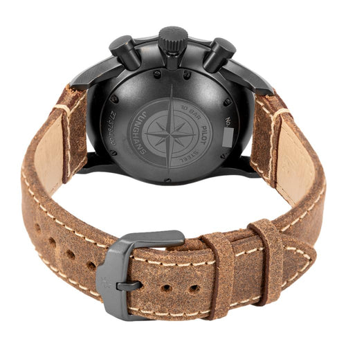 027/3794.00-Junghans Men's 027379400 Meister Pilot Brown Watch