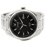 AW1240-57E-Citizen Mens AW1240-57E Super Titanium 1240 Black Dial