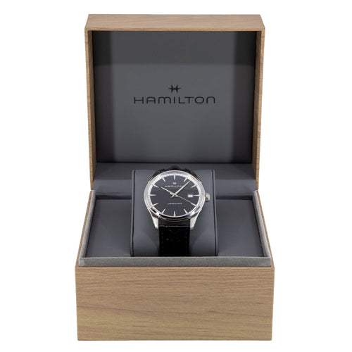 H32451731-Hamilton Men's H32451731 Jezzmaster Black Dial Quartz Watch