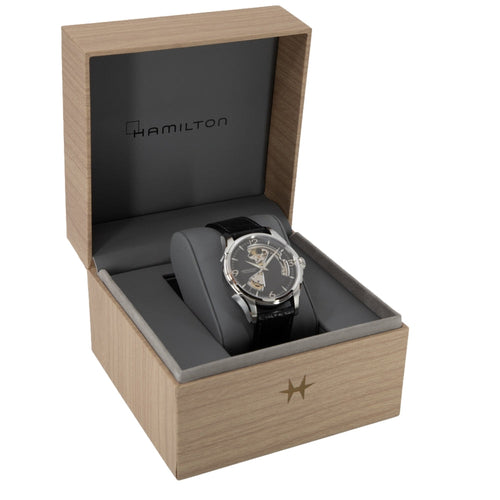 H32565735-Hamilton Men's H32565735 Jazzmaster Open Heart Watch