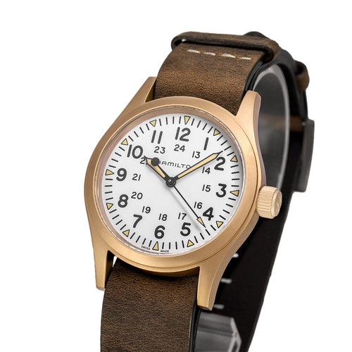 Hamilton Men's H69459510 Khaki Field Bronze 38 mm Mechanical