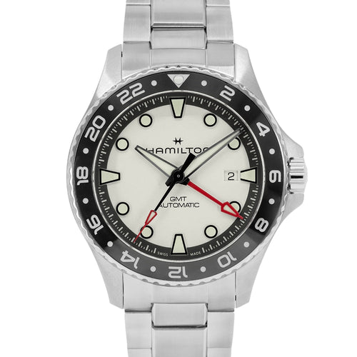Hamilton Men's H82555150 Khaki Navy Scuba 43mm Automatic GMT
