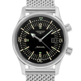 Longines Men's L3.774.4.50.6 Legend Diver Black Dial Auto