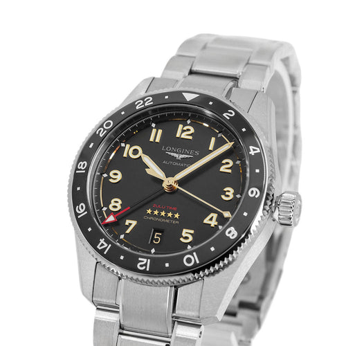 Longines L38021536 Spirit Zulu Time Titanium Automatic Men's Watch