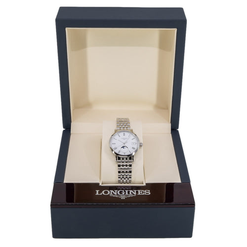 Longines L43304116 Elegant Collection Moonphase Quartz Woman's Watch