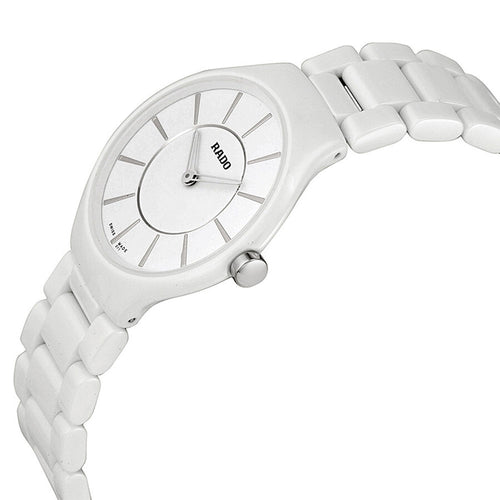 Rado Women's R27958112 True Thinline White Ceramic Quartz
