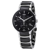 R30130152-Rado Men's R30130152 Centrix Chronograph Black Dial Watch