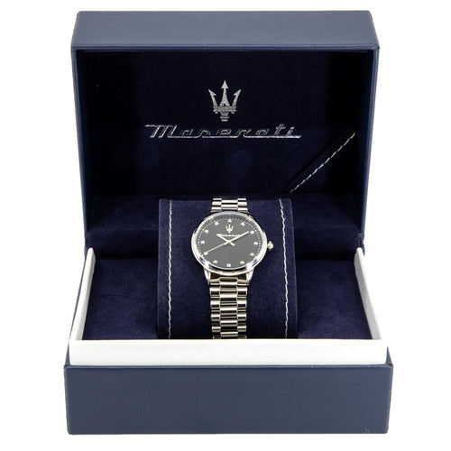 R8853147504-Maserati Ladies R8853147504 Royale Black Dial Watch