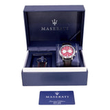 R8871638002-Maserati Men's R8871638002 Legend Red Dial Chrono Watch