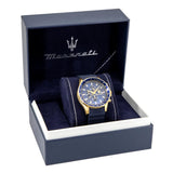 R8871640004-Maserati Men's R8871640004 SFIDA Chrono Blue Dial Watch