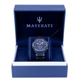 R8873639003-Maserati Men's R8873639003 Triconic Black Steel Watch