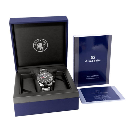 Grand Seiko Men's SBGE253G Sport Black Dial GMT Watch