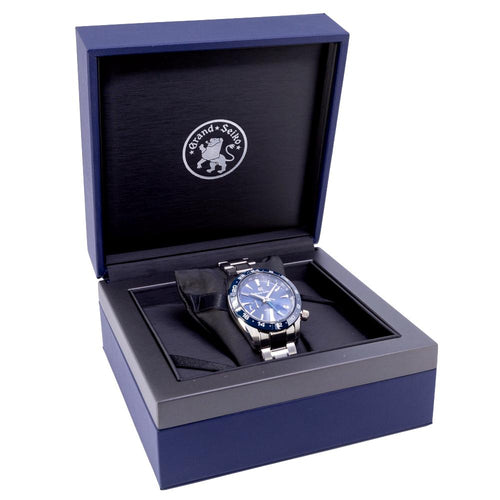 Grand Seiko Men's SBGE255G Sport GMT Blue Dial Watch