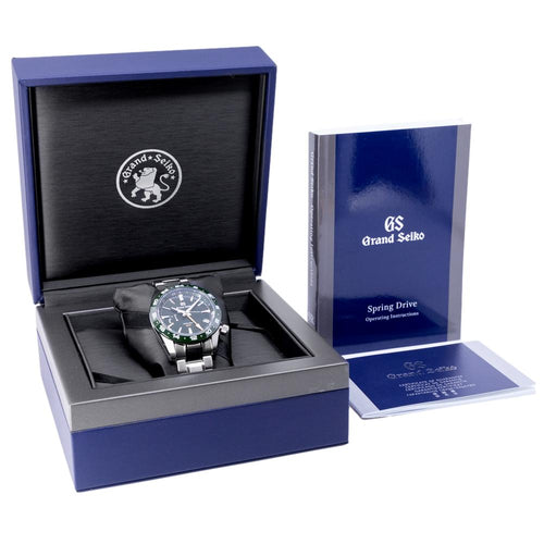 Grand Seiko Men's SBGE257G Sport GMT Green Dial Watch