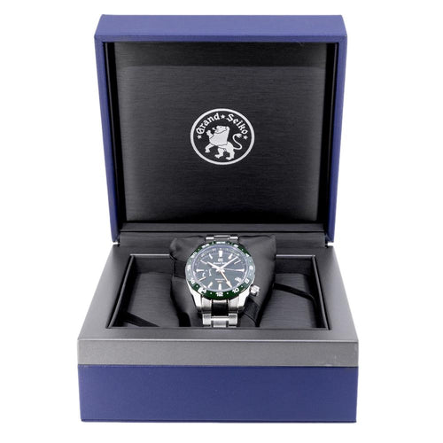 Grand Seiko Men's SBGE257G Sport GMT Green Dial Watch