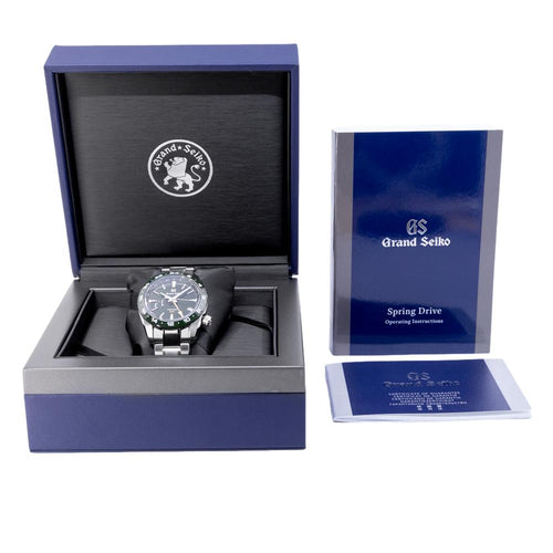 Grand Seiko Men's SBGE257G Sport GMT Green Dial Watch