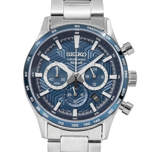 Seiko Men's SSB445P1 Discover More 43mm Quartz Chronograph