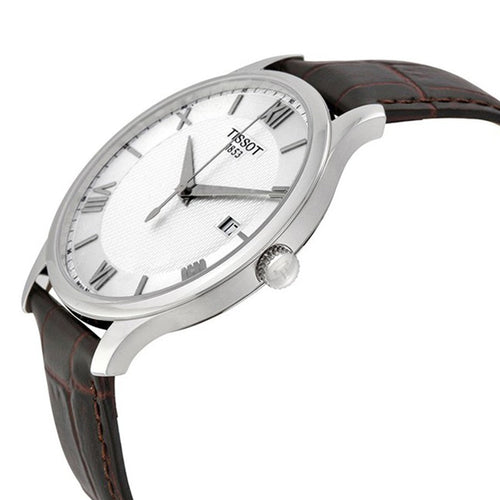 T0636101603800-Tissot Men's T063.610.16.038.00 Tradition Silver Dial Watch
