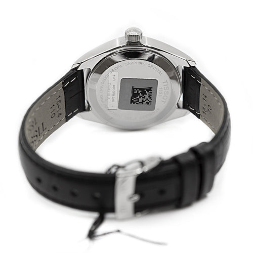 T1012101605100-Tissot Ladies T101.210.16.051.00 T-Classic Black Dial  Watch