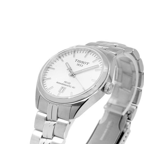 T1014071103100-Tissot Men's T101407110310 T-Classic PR 100 White Dial Watch