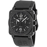 Bell & Ross Men's BR0394-BL-CE Aviation Chronograph Steel Automatic Watch