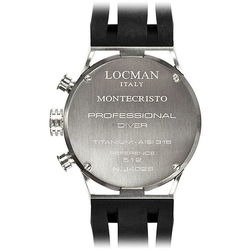 Locman Montecristo Mens 051200Kobknksik Stainless Steel. Titan Automatico Watch Watch